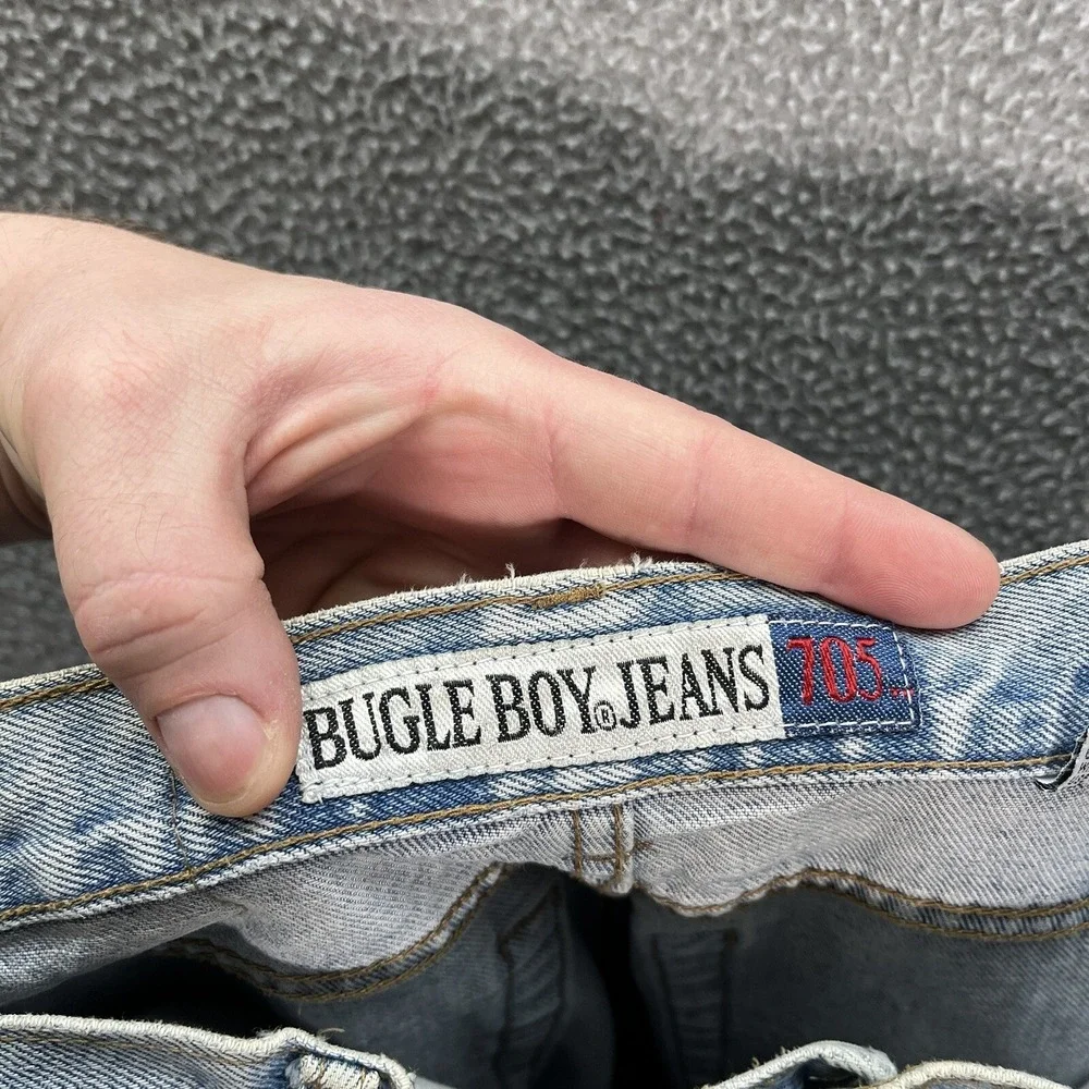Vintage Bugle Boy Jeans‎ Mens 31x30 Blue Denim Grunge Skater 1990s Y2K Thrasher